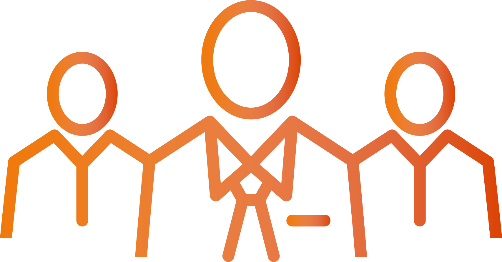 Group of people wearing corporate attire.